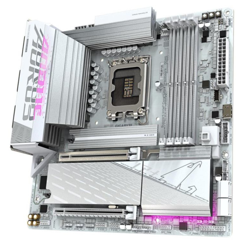 Gigabyte Mainboard|GIGABYTE|Intel B860 Express|LGA1851|Micro-ATX|Memory DDR5|1xPCI-Express 16x|3xM.2|1xHDMI|1xDisplayPort|4xUSB 2.0|6xUSB 3.2|1xUSB-C|1xOptical S/PDIF|1xRJ45|2xAudio port|B860MAELTWF6EICE1.0