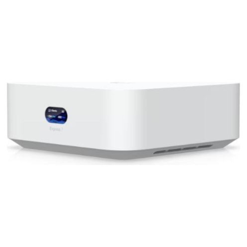 Ubiquiti UniFi Express 7 UX7 Mesh-scalable, super-compact 10G Cloud Gateway with integrated WiFi 7, 10 GbE RJ45 WAN port, 2.5 GbE RJ45 LAN port to extend network, up to 30+ UniFi devices and 300+ clients