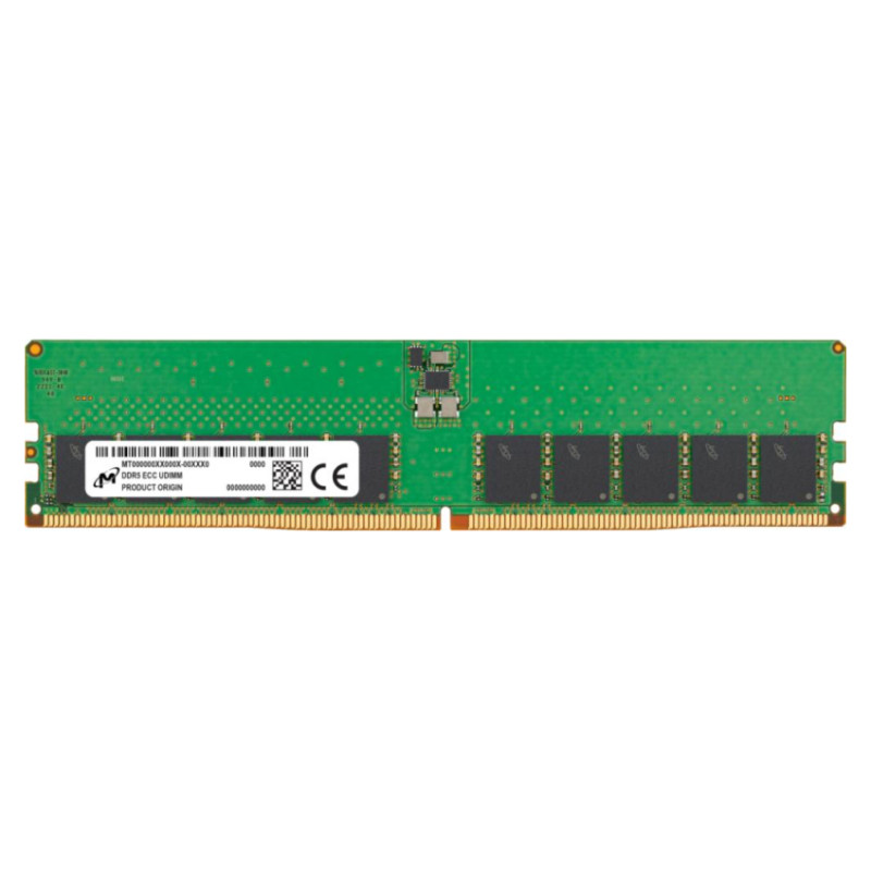Micron 32GB DDR5 ECC UDIMM 2Rx8 5600 CL46 (16Gbit) (Single Pack)
