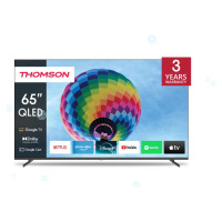Thomson TV Set|THOMSON|65"|4K/Smart|QLED|3840x2160|Wireless LAN|Bluetooth|Google TV|Dark Grey|65QG4S14