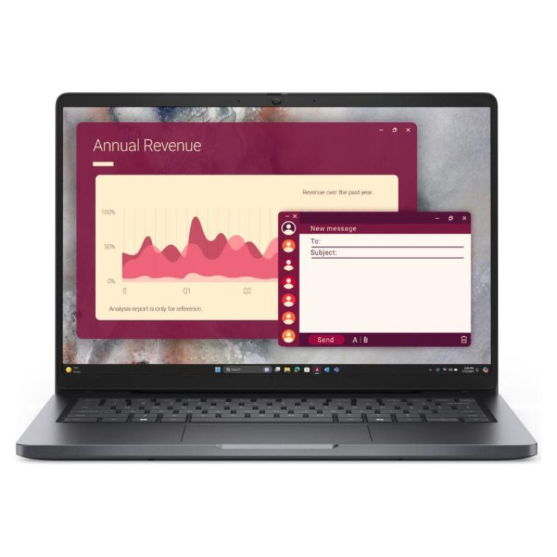 Dell Notebook|DELL|Pro|Pro 14 (PC14250)|CPU  Core 3|100U|1200 MHz|14"|RAM 8GB|DDR5|5600 MHz|SSD 512GB|Intel graphics|Integrated|ENG|Ubuntu|1.35 kg|BTO003_PC14250_EMEA_UBU