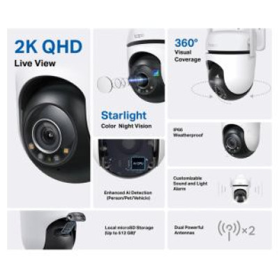 Tp-Link Novēro&scaron;anas kamera Tp-Link Tapo C520WS