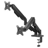 Savio Monitora stiprinājums Savio  17" - 32" Dual monitor spring loaded desk mount