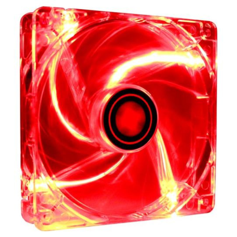 Xilence CASE FAN 120MM TRANSP 3PIN+4P/RED 12V XF046 XILENCE