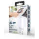 Gembird CHARGER USB UNIVERSAL QC3.0/TA-UC-PDQC20-01-W GEMBIRD