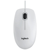 Logitech MOUSE USB OPTICAL B100/WHITE OEM 910-003360 LOGITECH