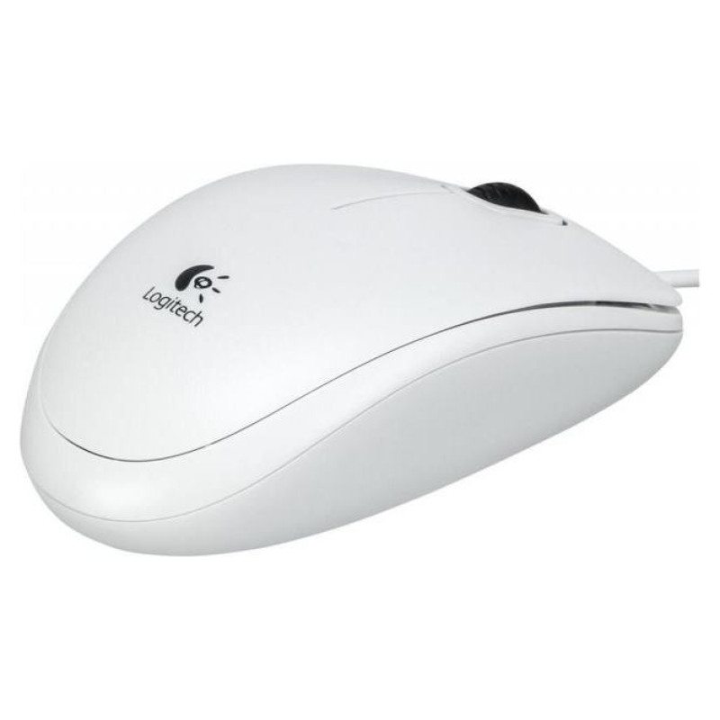 Logitech B100 Corded Mouse - WHITE - USB - B2B