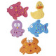 Canpol Babies Mini-paklājiņi vannai COLOURFUL OCEAN 5 gab. Canpol 80/003