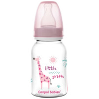 Canpol Babies Pudele AFRICA 125 ml 59/100 pink