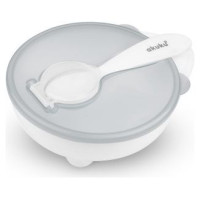 Akuku Bļoda ar karoti AKUKU A0424 white-izpārdošana