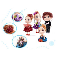 KIK Leļļu komplekts:3 meitenes+1 puika (12 cm) 6361