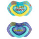 Canpol Babies Mānekļi "NEON LOVE" silikona simetriskās formas 0-6 mēn., Canpol 22/652 blue (2 gab.)
