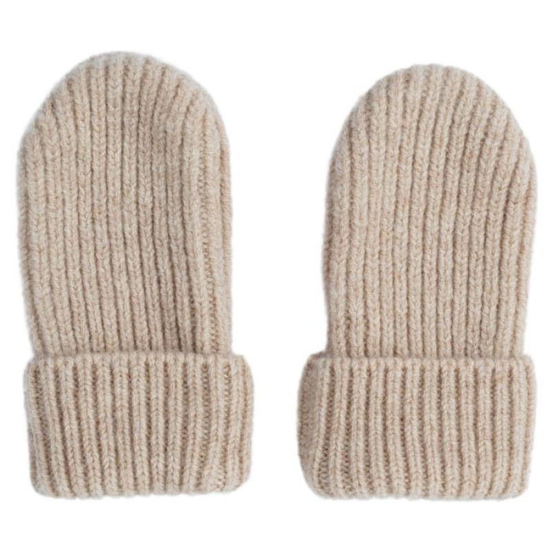 Lodger Mittens Folklore Merino vilnas bērnu cimdiņi, Beige, 0-12m - MTM 630_0-12