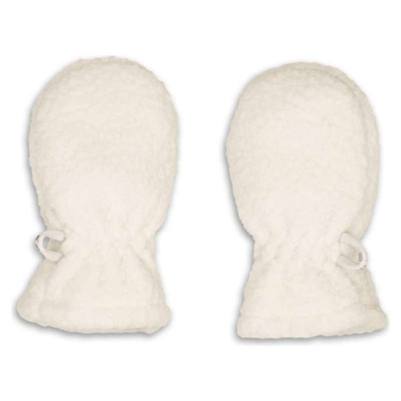 Lodger Mittens Teddy bērnu cimdiņi, Cloud Dancer, 0-12m - MTT 101_0-12