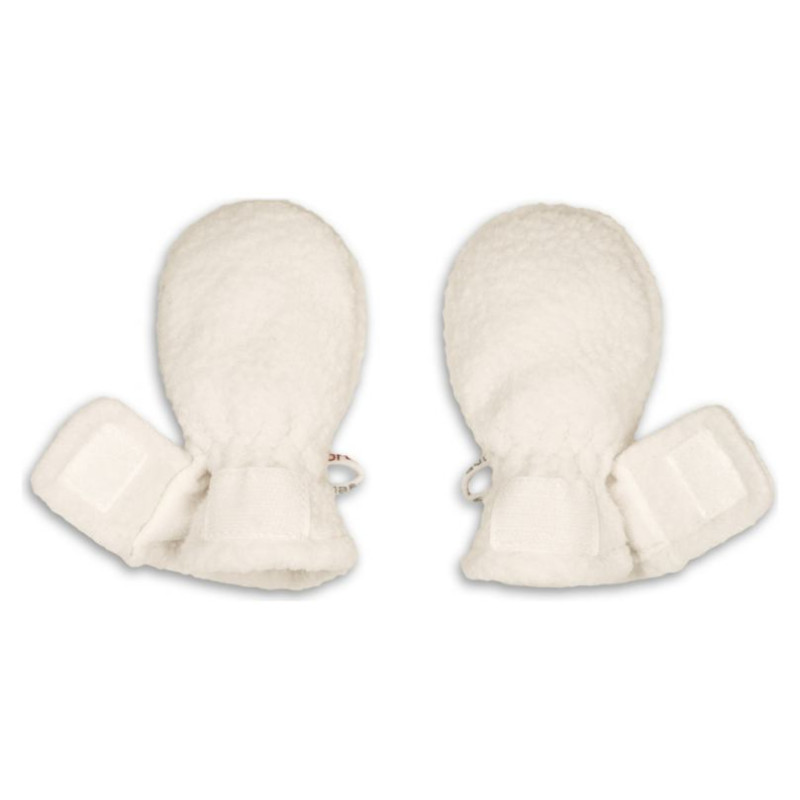 Lodger Mittens Teddy bērnu cimdiņi, Cloud Dancer, 0-12m - MTT 101_0-12