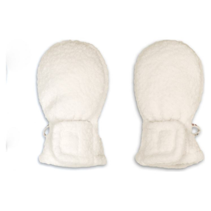 Lodger Mittens Teddy bērnu cimdiņi, Cloud Dancer, 0-12m - MTT 101_0-12