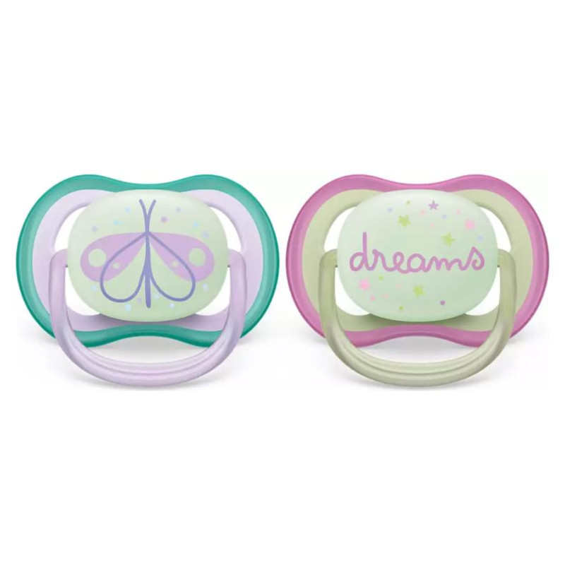 Philips Avent māneklītis Ultra Air Night, 0-6M, (2gab), meitenēm - SCF376/19