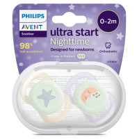 Philips Avent māneklītis Ultra Start nakts, 0-2 mēneši, 2 gab. - SCF075/07