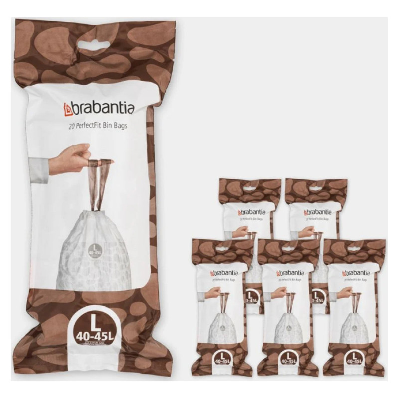 Brabantia atkritumu tvertņu maisiņi, 40-45 l, (L) (20 gab) - 138607