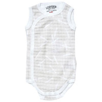 Lodger Romper Sprinkle kokvilnas bodijs bez piedurknēm, Ivory, 62 cm - RF 069_62