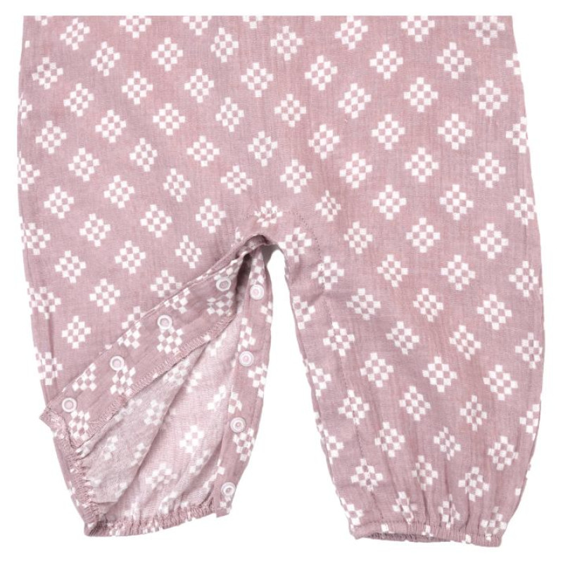 Lodger Jumper Tribe Muslin mazuļu rāpulis bez pēdiņām, Rose, 74 cm - JP 107_74