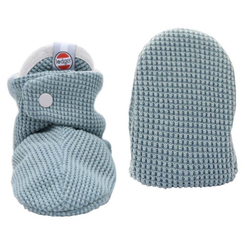 Lodger Slipper Ciumbelle kokvilnas čībiņas, 3-6m, Ocean - SLC 074_3-6