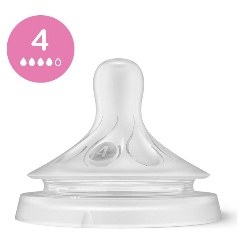 Philips Avent Natural  Response  baro&scaron;anas pudeļu silikona knupī&scaron;u komplekts (3 gab.) - SCY960/03
