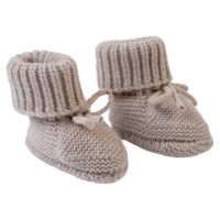 Lodger Slipper Folklore Merino vilnas čībiņas, Beige, 0-6m - SLM 630_0-6