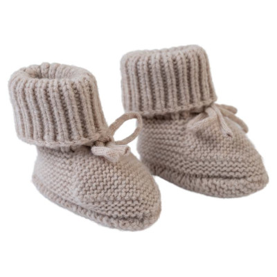 Lodger Slipper Folklore Merino vilnas čībiņas, Beige, 0-6m - SLM 630_0-6