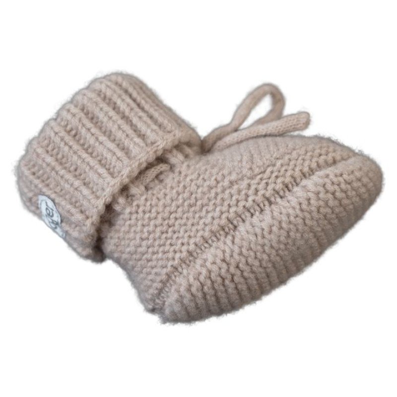 Lodger Slipper Folklore Merino vilnas čībiņas, Beige, 0-6m - SLM 630_0-6