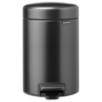 Brabantia atkritumu tvertne ar pedāli NewIcon, 3L, Confident Grey - 233449