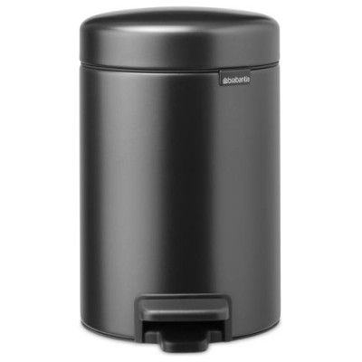 Brabantia atkritumu tvertne ar pedāli NewIcon, 3L, Confident Grey - 233449