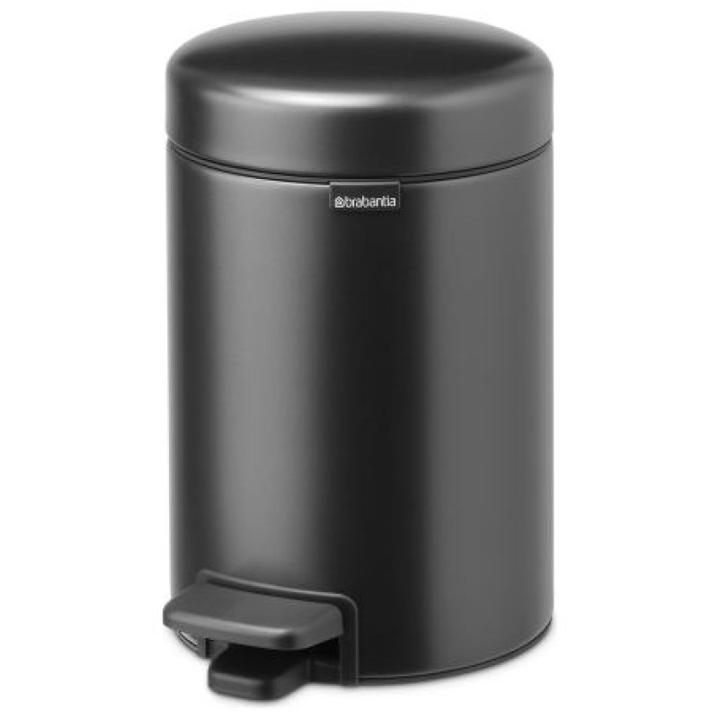Brabantia atkritumu tvertne ar pedāli NewIcon, 3L, Confident Grey - 233449