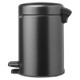 Brabantia atkritumu tvertne ar pedāli NewIcon, 3L, Confident Grey - 233449