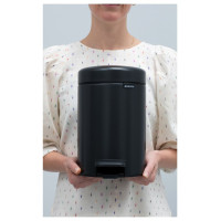 Brabantia atkritumu tvertne ar pedāli NewIcon, 3L, Confident Grey - 233449