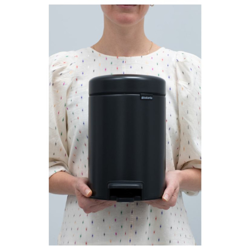 Brabantia atkritumu tvertne ar pedāli NewIcon, 3L, Confident Grey - 233449