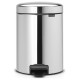 Brabantia atkritumu tvertne ar pedāli NewIcon, 5 l, Brilliant Steel - 112621