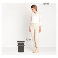 Brabantia aktritumu tvertne Sort & Go, 16L, Light Grey - 213465