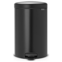 Brabantia atkritumu tvertne ar pedāli NewIcon, 20 l, Matt Black - 114106