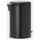 Brabantia atkritumu tvertne ar pedāli NewIcon, 20 l, Matt Black - 114106