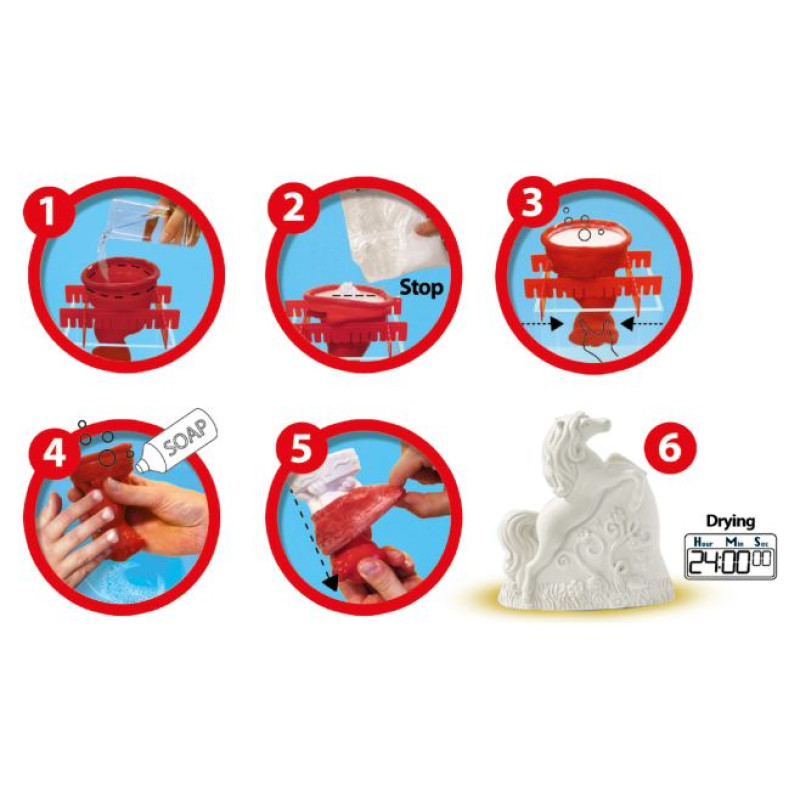 SES Ģip&scaron;a lie&scaron;anas komplekts Zirgi