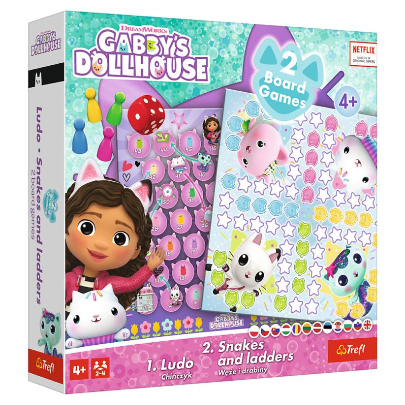 Trefl GABBY&acute;S DOLLHOUSE Spēle 2 in 1