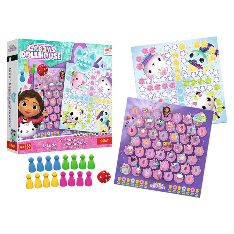 Trefl GABBY&acute;S DOLLHOUSE Spēle 2 in 1