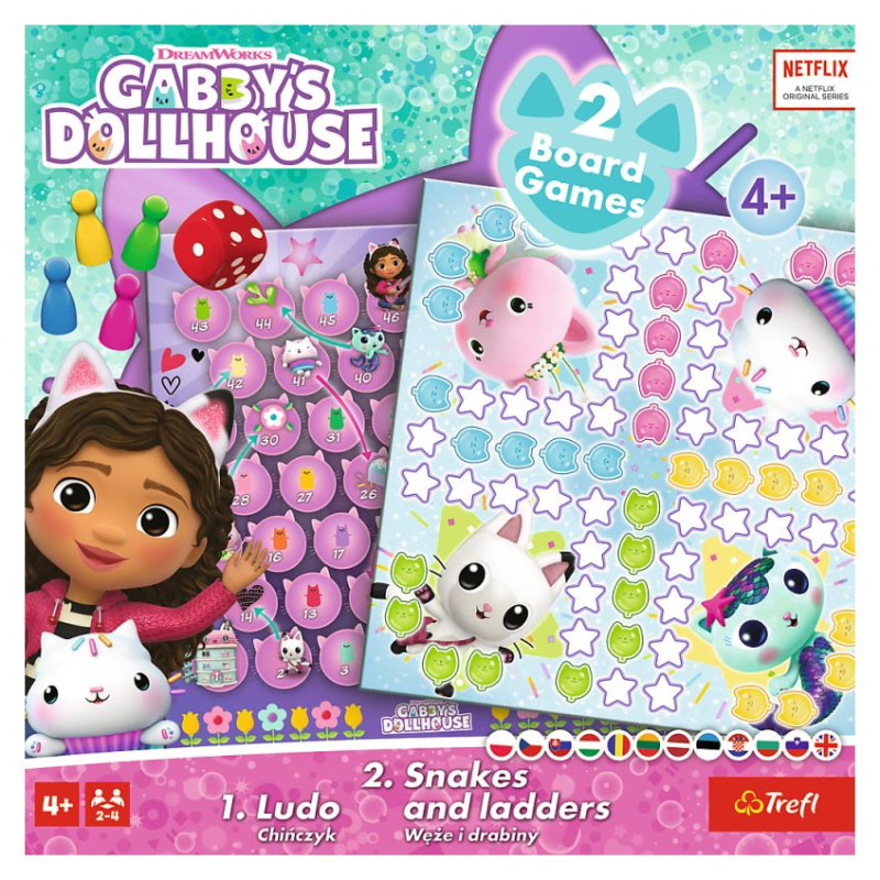 Trefl GABBY&acute;S DOLLHOUSE Spēle 2 in 1