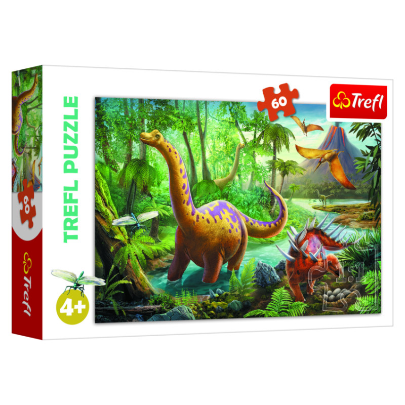 Trefl Puzle Dinozauri, 60 gab