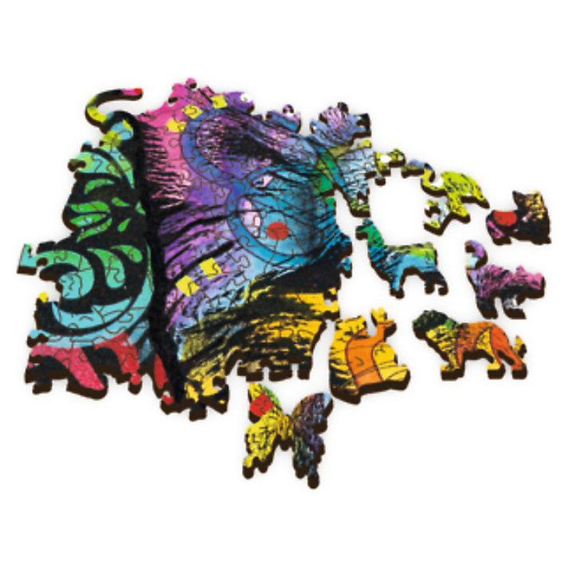 Trefl Koka puzle - Krāsains kucēns, 500gb