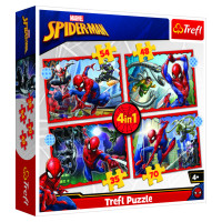 Trefl SPIDER-MAN Pužļu komplekts 4in1 Spiderman