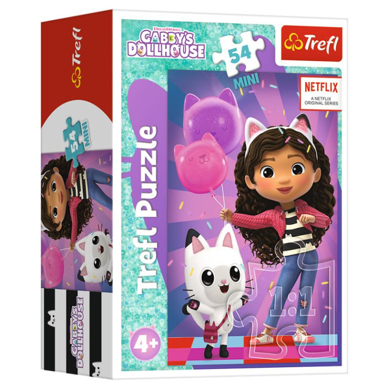 Trefl GABBY&acute;S DOLLHOUSE Puzle mini, 54 gab.