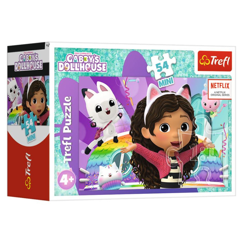 Trefl GABBY&acute;S DOLLHOUSE Puzle mini, 54 gab.