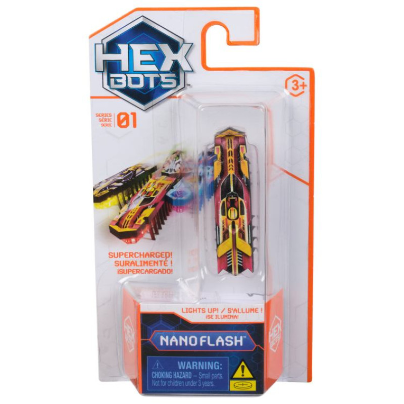 Hex Bots Interaktīvā rotaļlieta Nano vabole ar gaismiņām